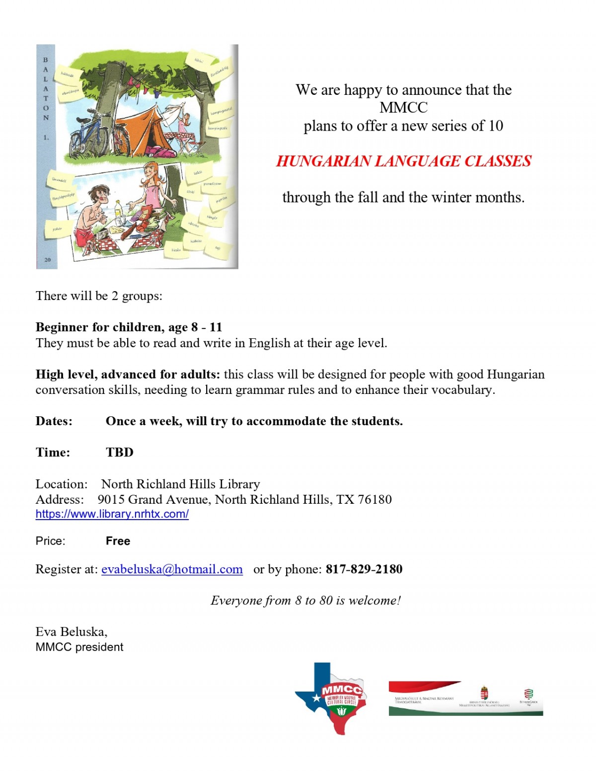 Upcoming Hungarian Language Classes